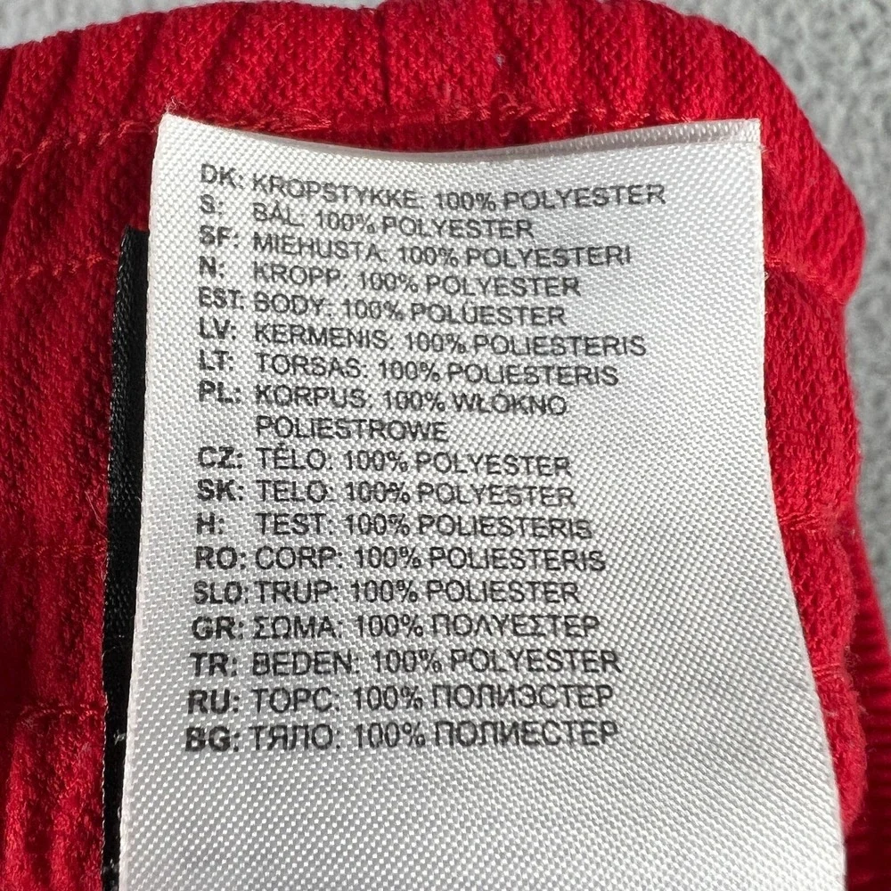 New Orleans Pelicans Adidas Sweatpants Men's Small Red w/ 3 Gold Stripes + Logos